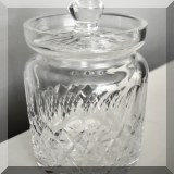 G03. Waterford Crystal biscuit jar. 